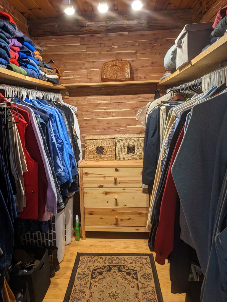 owner's walk-in cedar closet