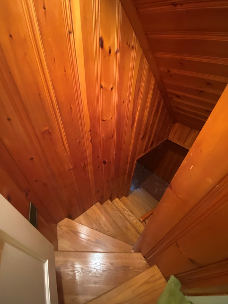 Hallway stairs to finished basement